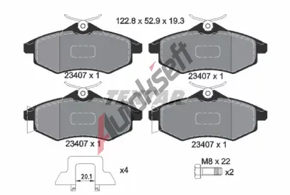 TEXTAR Sada brzdovch destiek TXT 2340702, 2340702
