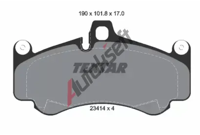 TEXTAR Sada brzdovch destiek TXT 2341401, 2341401