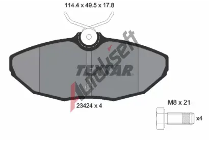 TEXTAR Sada brzdovch destiek TXT 2342401, 2342401