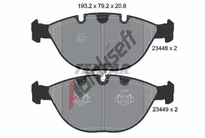 TEXTAR Sada brzdovch destiek TXT 2344801, 2344801