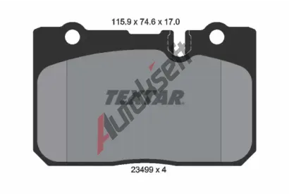 TEXTAR Sada brzdovch destiek TXT 2349901, 2349901
