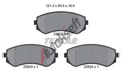 TEXTAR Sada brzdovch destiek TXT 2350201, 2350201