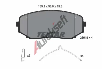 TEXTAR Sada brzdov�ch desti�ek TXT 2351505, 2351505