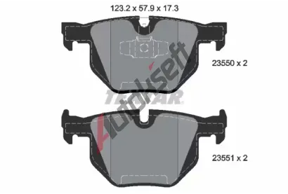 TEXTAR Sada brzdovch destiek TXT 2355001, 2355001