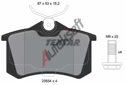 TEXTAR Sada brzdovch destiek TXT 2355401, 2355401