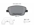 TEXTAR Sada brzdovch destiek ‐ TXT 2358101
