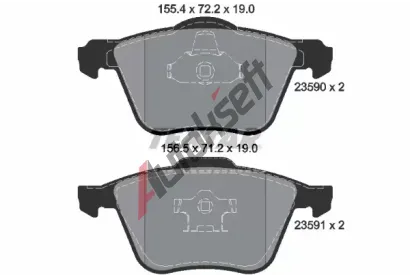 TEXTAR Sada brzdovch destiek TXT 2359001, 2359001