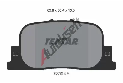 TEXTAR Sada brzdovch destiek TXT 2359201, 2359201