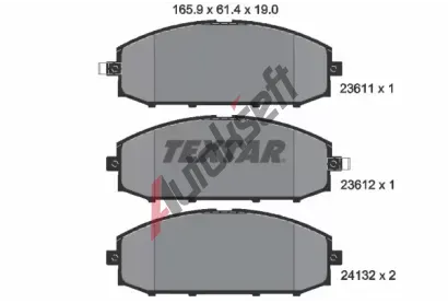 TEXTAR Sada brzdovch destiek TXT 2361101, 2361101