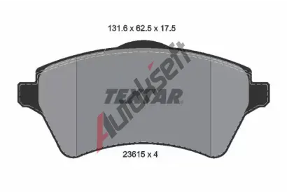 TEXTAR Sada brzdovch destiek TXT 2361501, 2361501