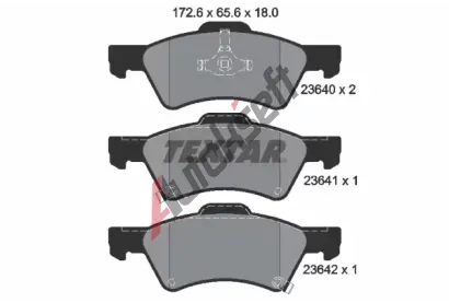TEXTAR Sada brzdovch destiek TXT 2364001, 2364001