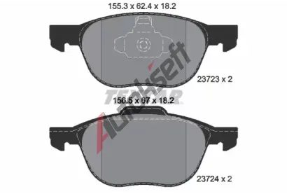 TEXTAR Sada brzdovch destiek TXT 2372301, 2372301