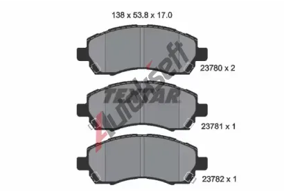 TEXTAR Sada brzdovch destiek TXT 2378001, 2378001