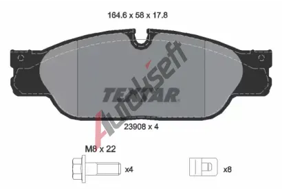 TEXTAR Sada brzdovch destiek TXT 2390801, 2390801