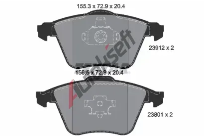 TEXTAR Sada brzdovch destiek TXT 2391202, 2391202
