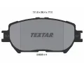TEXTAR Sada brzdovch destiek ‐ TXT 2392801