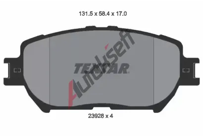 TEXTAR Sada brzdovch destiek TXT 2392801, 2392801