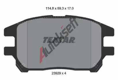TEXTAR Sada brzdovch destiek TXT 2392901, 2392901