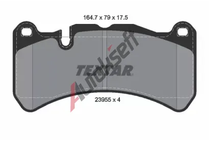 TEXTAR Sada brzdovch destiek TXT 2395501, 2395501