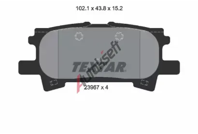 TEXTAR Sada brzdov�ch desti�ek TXT 2396701, 2396701