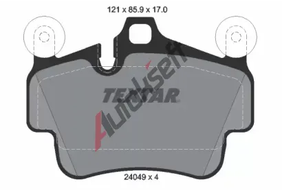 TEXTAR Sada brzdovch destiek TXT 2404903, 2404903