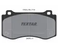 TEXTAR Sada brzdovch destiek ‐ TXT 2407501