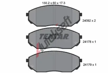 TEXTAR Sada brzdovch destiek TXT 2409201, 2409201