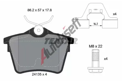 TEXTAR Sada brzdovch destiek TXT 2413501, 2413501