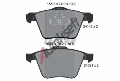 TEXTAR Sada brzdovch destiek TXT 2414201, 2414201