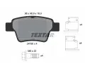 TEXTAR Sada brzdovch destiek ‐ TXT 2415001