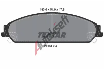 TEXTAR Sada brzdovch destiek TXT 2416401, 2416401