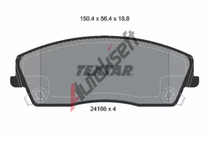 TEXTAR Sada brzdovch destiek TXT 2416601, 2416601