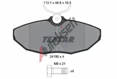 TEXTAR Sada brzdovch destiek TXT 2419001, 2419001