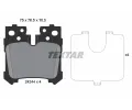 TEXTAR Sada brzdovch destiek kotouov brzdy ‐ TXT 2424401