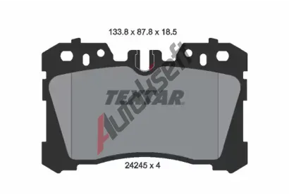 TEXTAR Sada brzdovch destiek kotouov brzdy TXT 2424501, 2424501