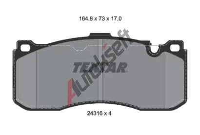 TEXTAR Sada brzdovch destiek TXT 2431601, 2431601