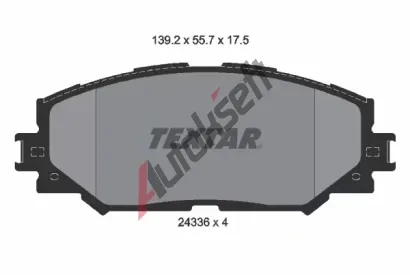 TEXTAR Sada brzdovch destiek TXT 2433601, 2433601