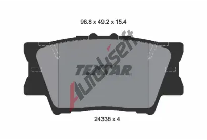 TEXTAR Sada brzdovch destiek TXT 2433801, 2433801