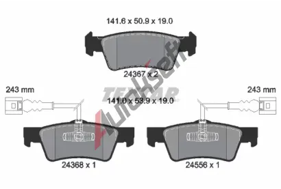 TEXTAR Sada brzdovch destiek TXT 2436701, 2436701