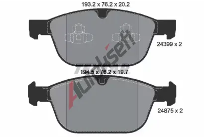 TEXTAR Sada brzdovch destiek TXT 2439901, 2439901