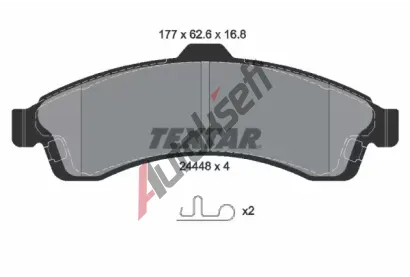 TEXTAR Sada brzdovch destiek TXT 2444801, 2444801