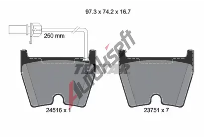 TEXTAR Sada brzdov�ch desti�ek TXT 2451601, 2451601