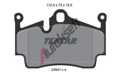 TEXTAR Sada brzdovch destiek TXT 2454101, 2454101
