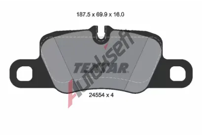 TEXTAR Sada brzdovch destiek TXT 2455402, 2455402