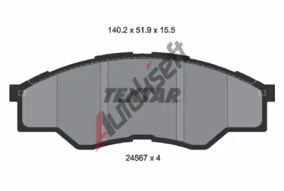 TEXTAR Sada brzdovch destiek TXT 2456701, 2456701