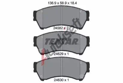 TEXTAR Sada brzdovch destiek TXT 2458202, 2458202