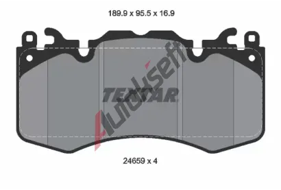 TEXTAR Sada brzdovch destiek TXT 2465901, 2465901