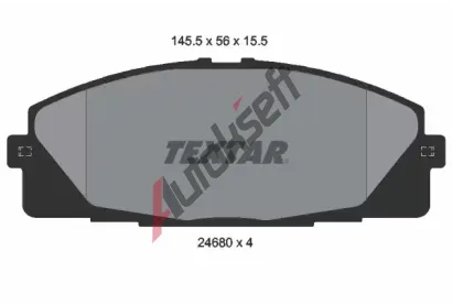 TEXTAR Sada brzdovch destiek TXT 2468001, 2468001