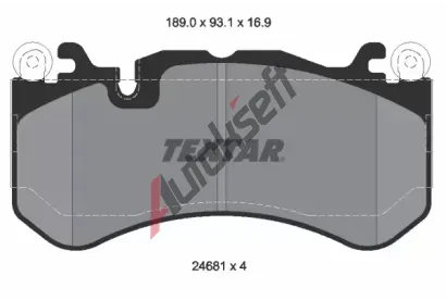 TEXTAR Sada brzdovch destiek TXT 2468101, 2468101