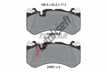 TEXTAR Sada brzdovch destiek Q+ TXT 2468105, 2468105